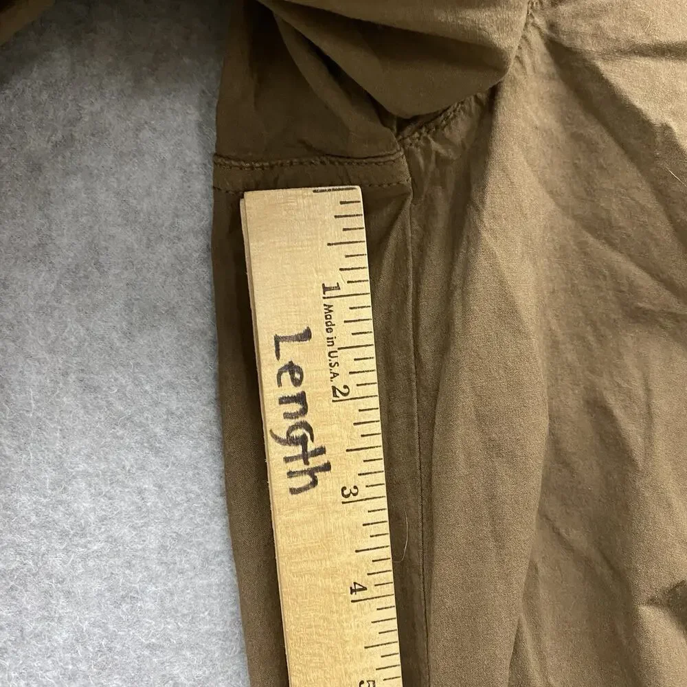 American Eagle NWT Cargo Parachute Pants XS Brown Baggy Utility Y2K Drawstring